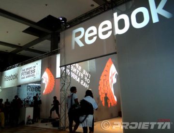 Reebok booth at the fitness fair in Rimini