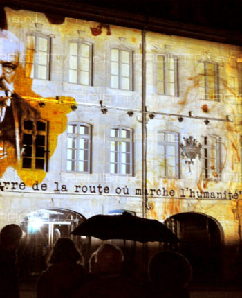 Proiezione Video Mapping Victor Hugo