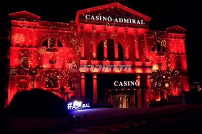 Customized outdoor projections for Casinò